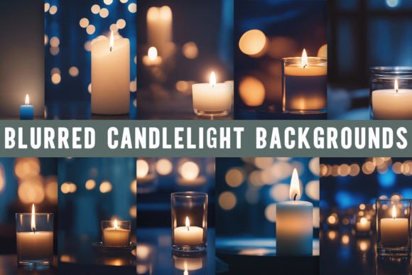 Blurred Candlelight Backgrounds: A Touch of Cozy Elegance