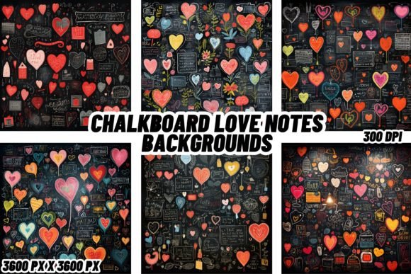 Chalkboard Love Notes Backgrounds: 12 Romantic HD Designs
