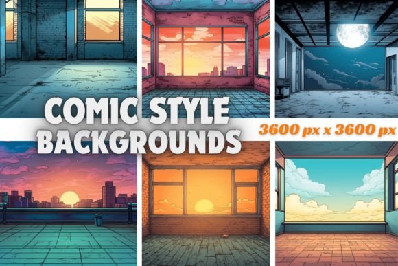Comic Style Backgrounds: Inject Narrative Energy into Your Projects