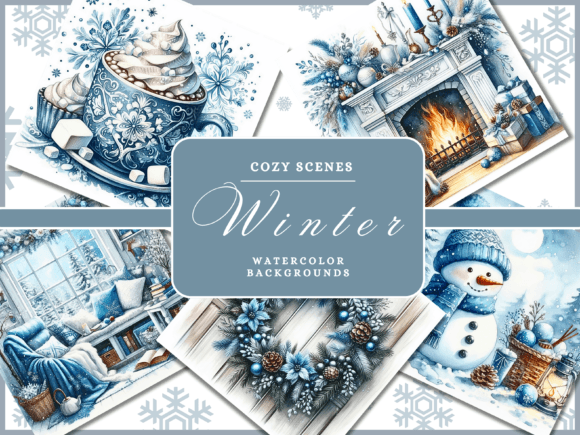 Cozy Winter Backgrounds - Digital Paper