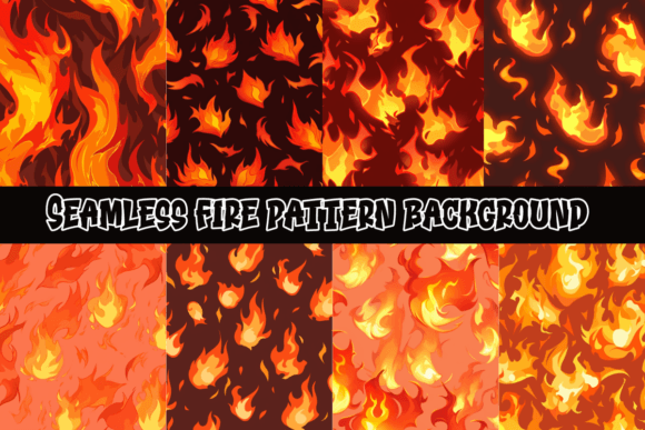 Ignite Your Projects with Seamless Fire Pattern Backgrounds