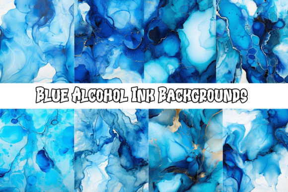 The Dynamic Allure of Blue Alcohol Ink Backgrounds