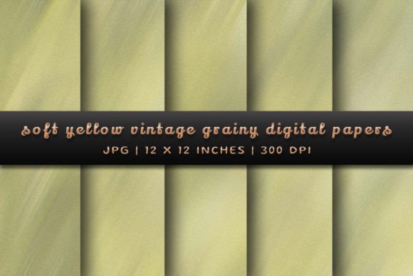 Timeless Texture: Using Soft Yellow Vintage Grainy Backgrounds