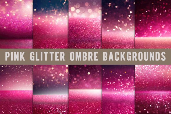 Transform Projects with Pink Glitter Ombre Backgrounds