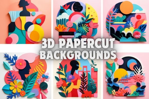 Transform Your Screen with 3D Papercut Backgrounds