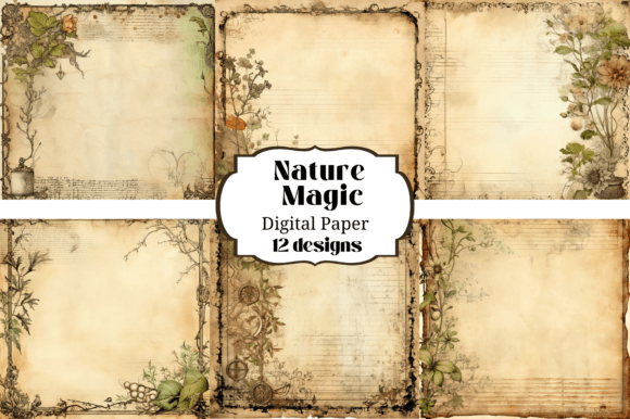 Unlocking Creativity with Nature Magic Digital Paper Backgrounds