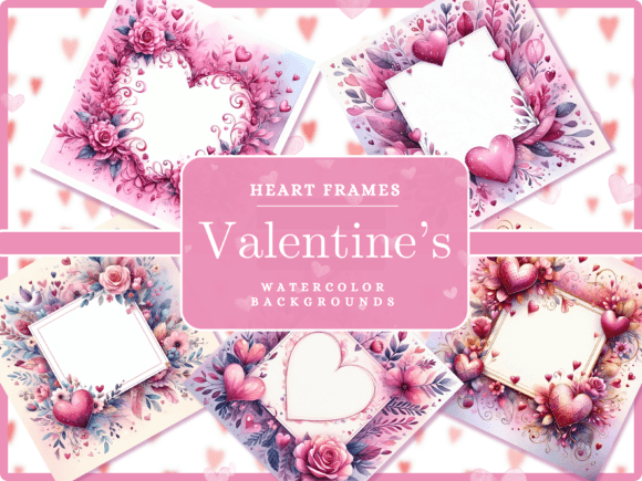 Valentine Frames: Romantic Backgrounds for Designers