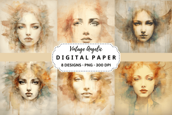 Watercolor Vintage Angelic Backgrounds: A Designer's Guide