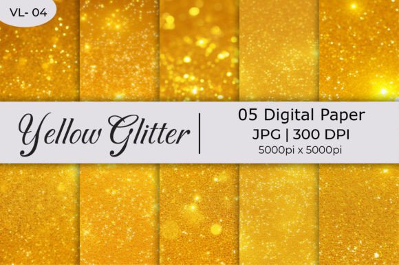 Yellow Shiny Glitter Paper Backgrounds: A Designer's Guide